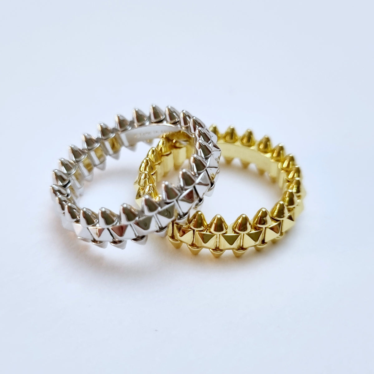 Gold plated clash ring 18K color