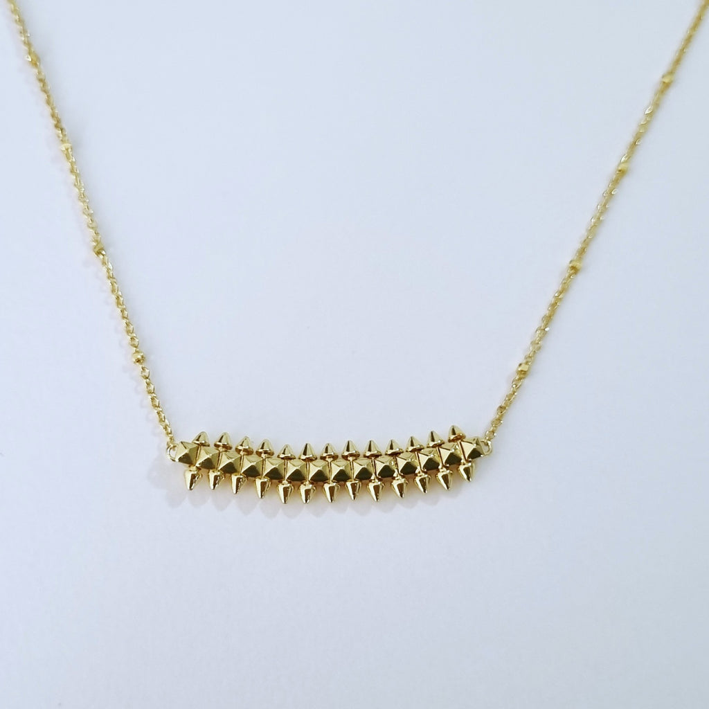 Gold plated clash pendant 18K color