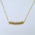 Gold plated clash pendant 18K color