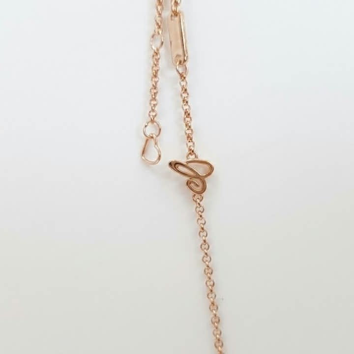 Chopard Happy Hearts neckalce details – 18K Rose Gold, 45cm necklace