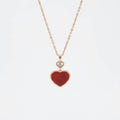 Chopard Happy Hearts Pendant in Burgundy – 18K Rose Gold, 45cm necklace