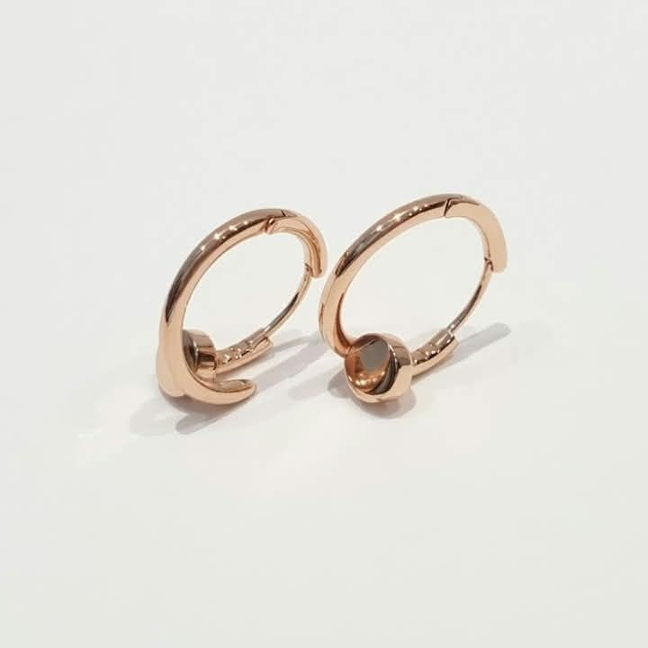 Cartier Clou round Rose gold-plated earrings in Gold, 1.9 cm, water-resistant – 7ola accessories