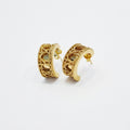 My Dior Earrings - gold-plated filigree hoop earrings, pair front view