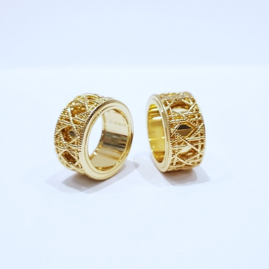 My Dior Ring - gold-plated ring, styled view