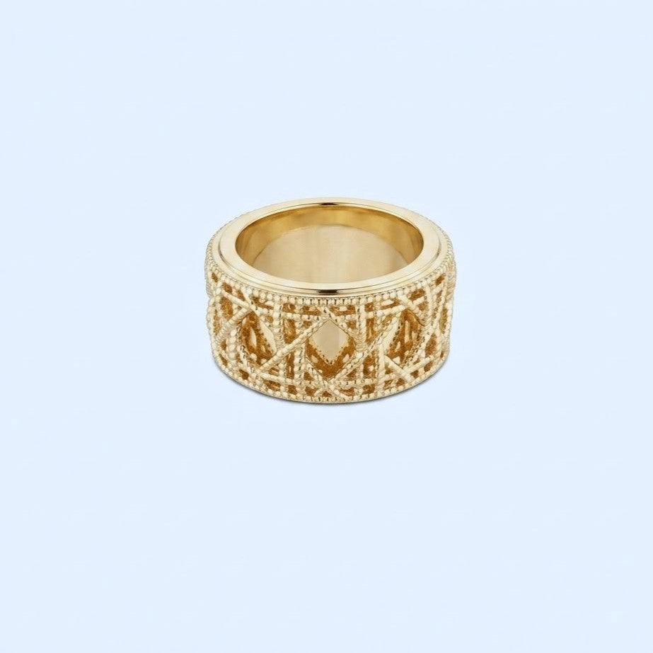 My Dior Ring - gold-plated ring, side view
