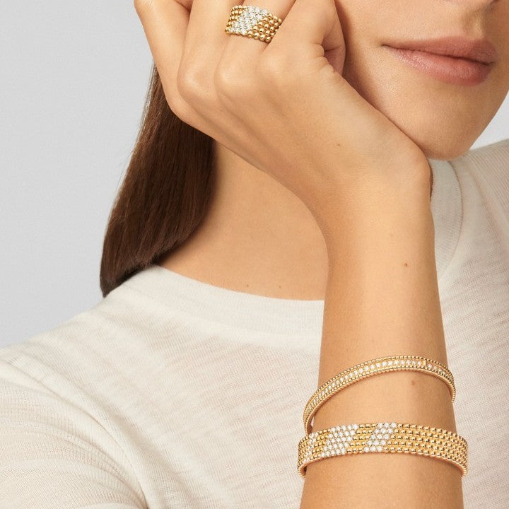 Van Cleef Perlee 5 rows Bangle