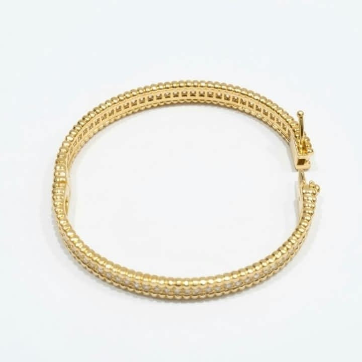 Van Cleef Perlee Bangle - 1 row of Zircon