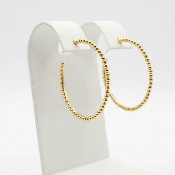 Van Cleef Perlee Hoop Earrings
