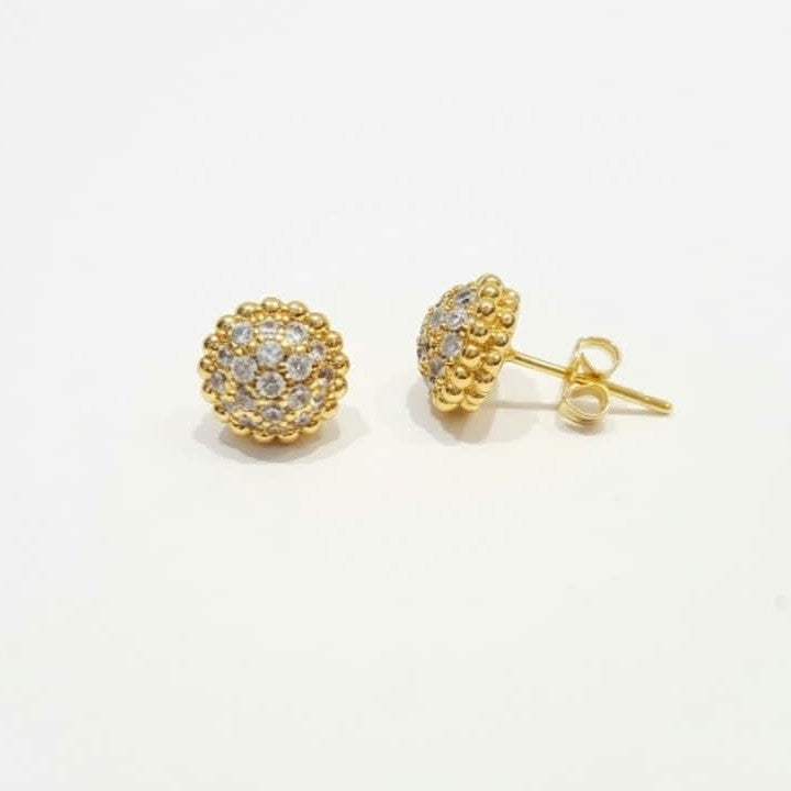 Van Cleef Perlee Stud Earrings
