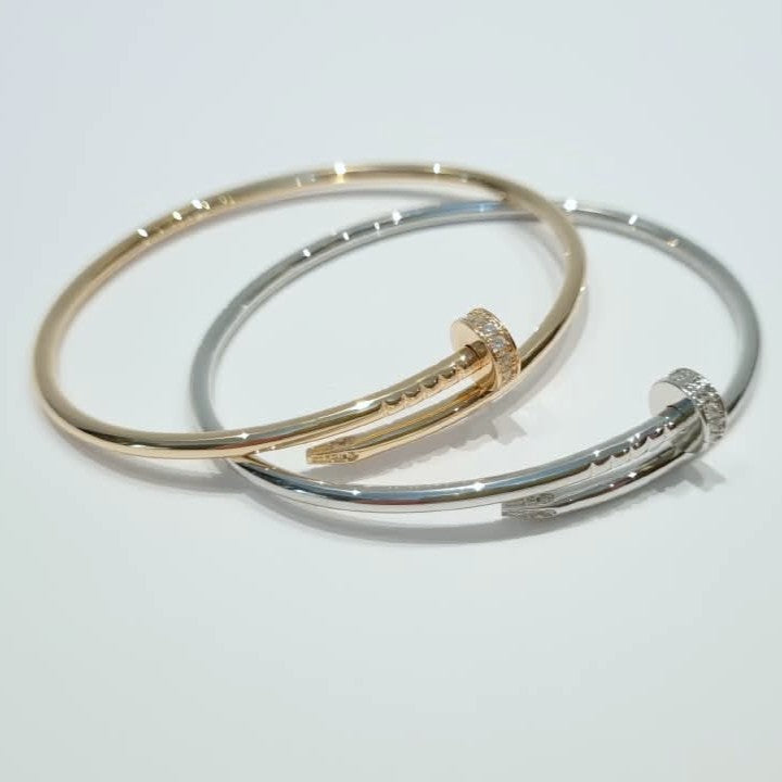 Cartier Clou Slim Bangle Mix & Match in Rose gold with silver