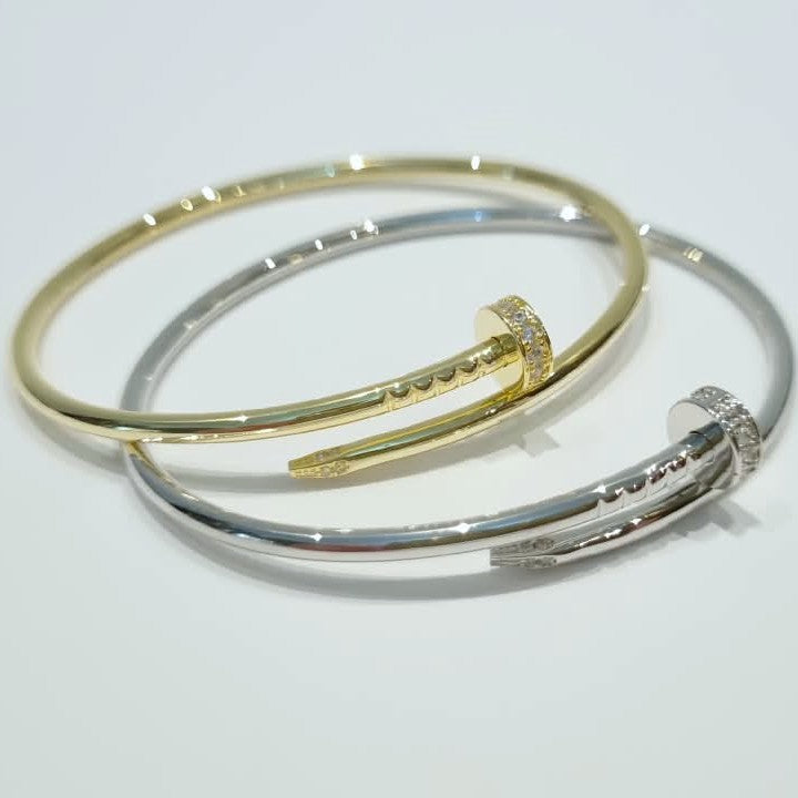 Cartier Clou Slim Bangle Mix & Match in gold with silver