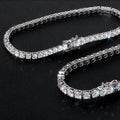 Silver tennis bracelet with cubic zirconia stones – 7ola Accessories