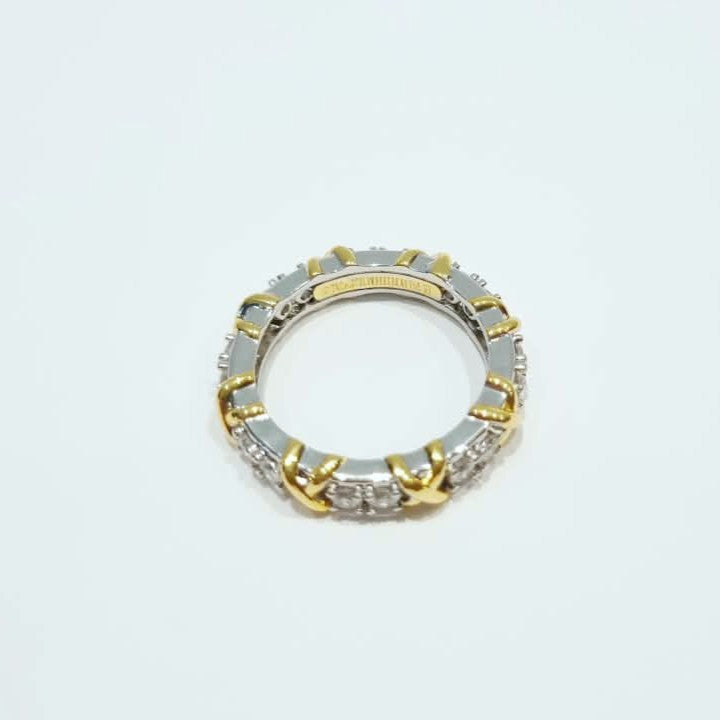 Close-up of Tiffany 16 Stone Ring  – 7ola accessories