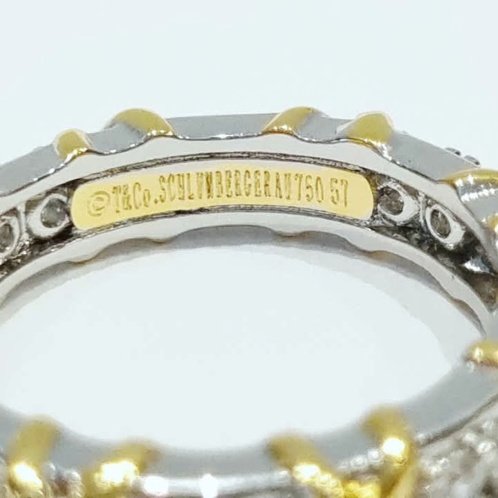 Close-up of Tiffany 16 Stone Ring  – 7ola accessories