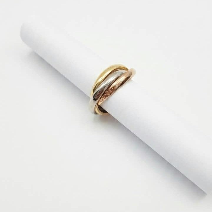 Cartier Trinity Ring three-tone gold plated – yellow, rose and white gold bands