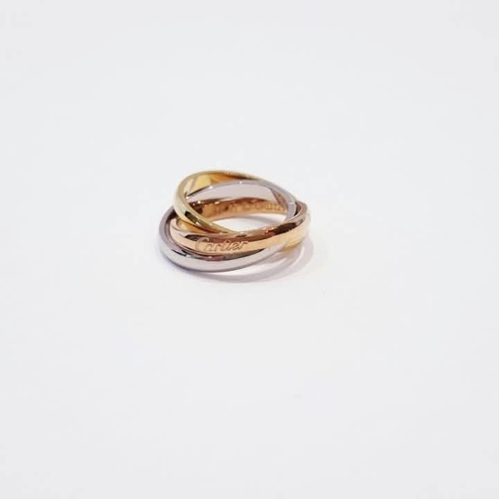 Cartier Trinity Ring three-tone gold plated – yellow, rose and white gold bands