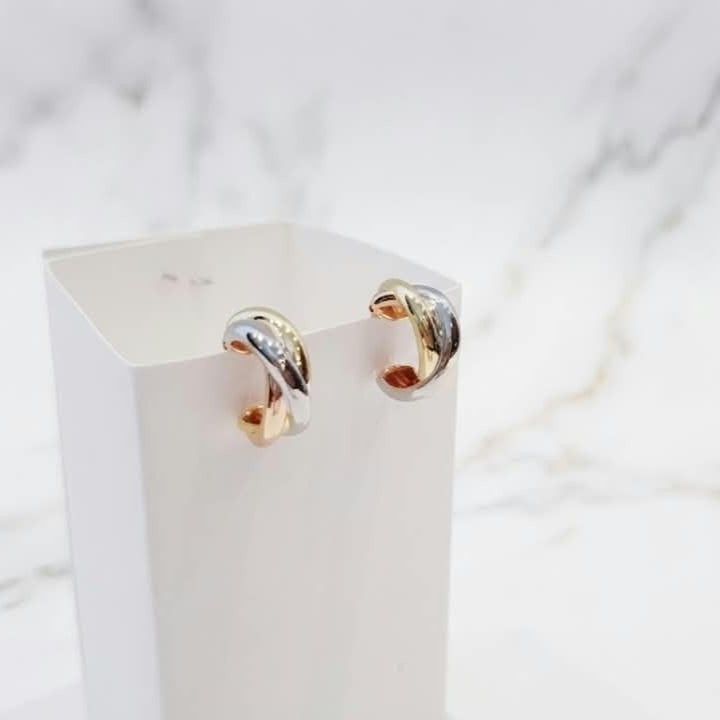 Cartier Trinity Earrings three-tone gold plated – yellow, rose and white gold